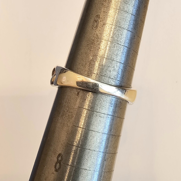 Kay Jewelers Diamond Anniversary Band Braided Tritone Ring 10k - Picture 9 of 9